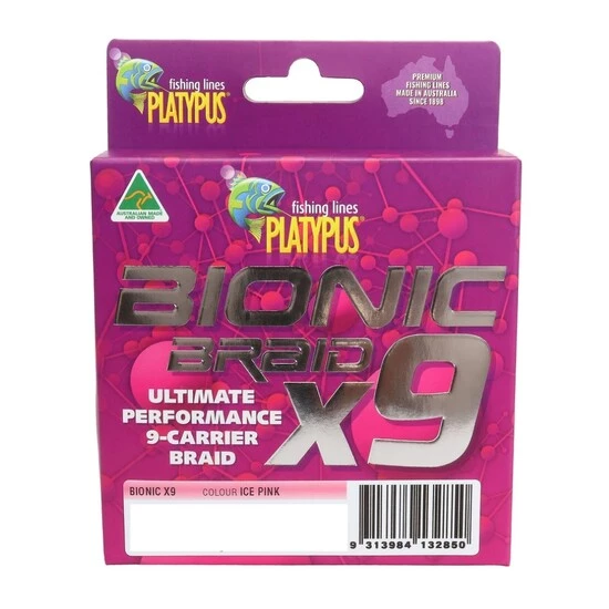 150m Spool Of Platypus Bionic X9 Braided Fishing Line - Hot Pink 9-Carrier Braid 3 150m Spool Of Platypus Bionic X9 Braided Fishing Line - Hot Pink 9-Carrier Braid - Image 3