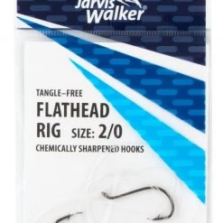 Jarvis Walker Rigs Jarvis Walker Size 2/0 Tangle Free Flathead Rig With Chemically Sharpened Hooks