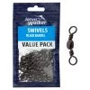 Barrel Swivels 1 Packet Of Jarvis Walker Black Barrel Fishing Swivels - Value Pack