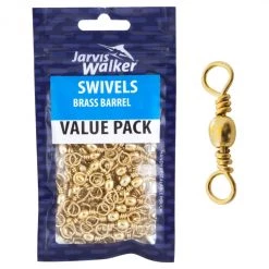Barrel Swivels 1 Packet Of Jarvis Walker Brass Barrel Fishing Swivels - Value Pack