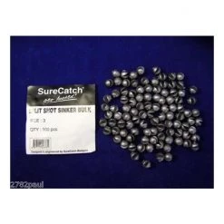 Hooked Online Hooked Online 100 X Size 3 Split Shot Fishing Sinkers 13 Hooked Online Hooked Online 100 X Size 3 Split Shot Fishing Sinkers -Terminal Tackle Sales 2022 3splitx100 6