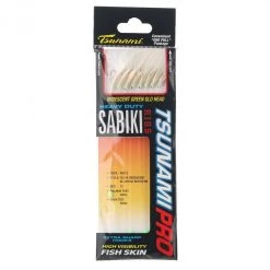 Bait Jigs Size 12 Tsunami 8 Red Hook Sabiki Rig With Iridescent Glo Head Flash And Beads