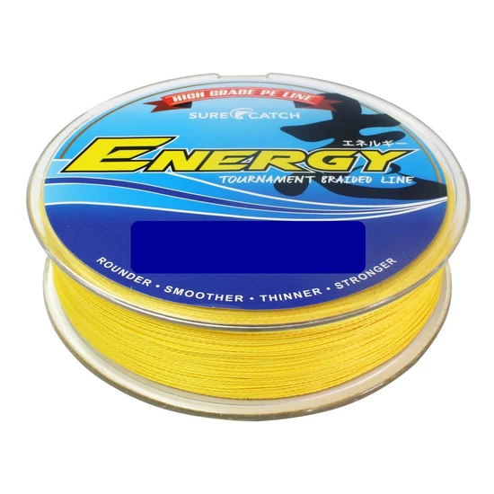 150m Spool Of 40lb Surecatch Energy Braided Fishing Line - Yellow Fishing Braid 2 150m Spool Of 40lb Surecatch Energy Braided Fishing Line - Yellow Fishing Braid - Image 2