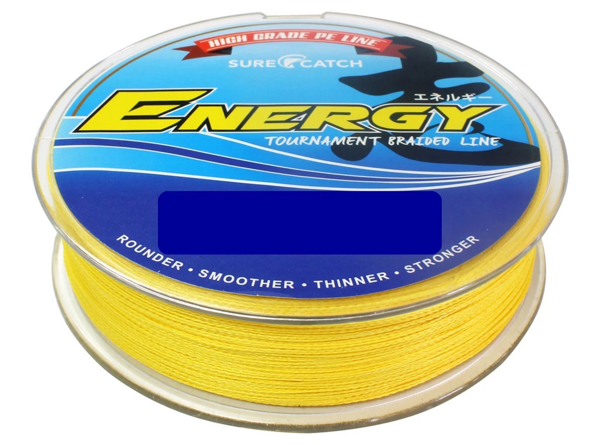 3000m Bulk Spool Of Surecatch Energy Braided Fishing Line - Yellow Fishing Braid 1 3000m Bulk Spool Of Surecatch Energy Braided Fishing Line - Yellow Fishing Braid