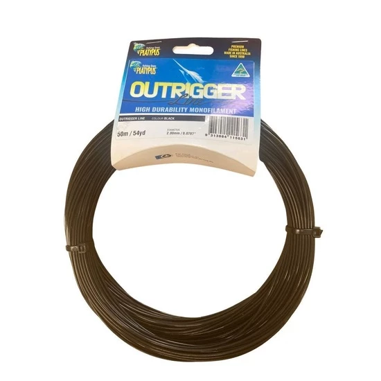 50m Spool Of 400lb Platypus Black Monofilament Outrigger Line - Speargun Line 2 50m Spool Of 400lb Platypus Black Monofilament Outrigger Line - Speargun Line - Image 2
