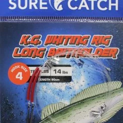 Surecatch Rigs Surecatch King George Whiting Rig With Chemically Sharpened Long Baitholder Hooks