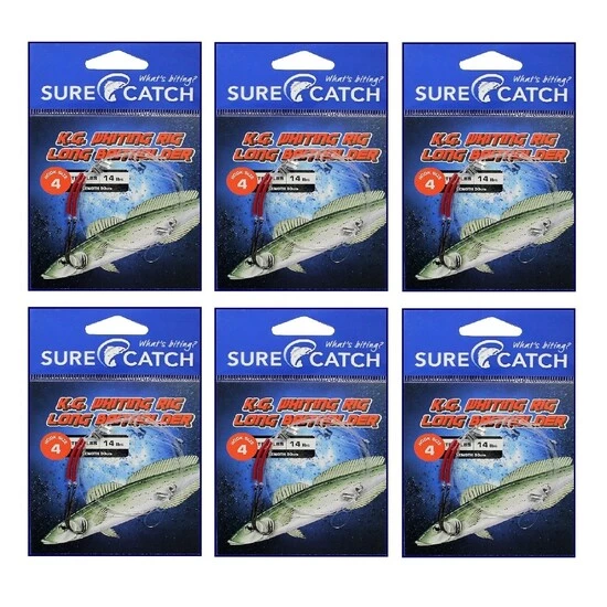 Surecatch Rigs 6 Pack Of Surecatch King George Whiting Rigs - Chem Sharp Long Baitholder Hooks 2 Surecatch Rigs 6 Pack Of Surecatch King George Whiting Rigs - Chem Sharp Long Baitholder Hooks - Image 2