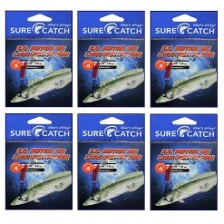 Surecatch Rigs 6 Pack Of Surecatch King George Whiting Rigs - Chem Sharp Long Baitholder Hooks