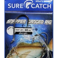 Surecatch Rigs Surecatch Pre-Tied Snapper Rig - Ganged Hook Rig With Chemically Sharpened Hooks