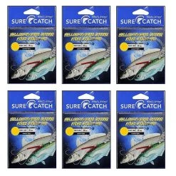 Surecatch Rigs 6 Pack Of Surecatch Pre-Tied Yellowfin/Whiting Running Sinker Rigs -Whiting Rigs