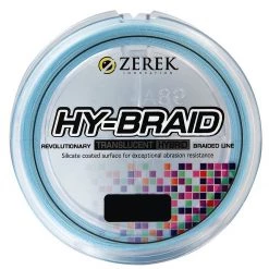 150m Spool Of 50lb Blue Zerek Hy-Braid Fishing Line - Translucent Fishing Braid