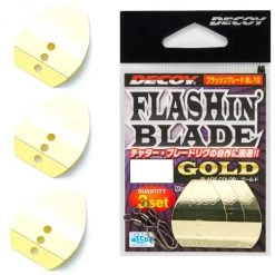 Spinners And Spinner Baits 3 Pack Of Gold Decoy Flashin' Blades - BL-1G Fishing Lure Attractor Blades
