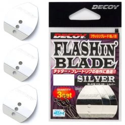 Decoy Spinners And Spinner Baits 3 Pack Of Silver Flashin' Blades - BL-1G Fishing Lure Attractor Blades