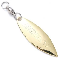 Spinners And Spinner Baits 2 Pack Of Gold Decoy Rolling Blades - BL-6G Willow Leaf Lure Attractor Blades -Terminal Tackle Sales 2022 BL6G 2 2