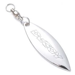 Spinners And Spinner Baits 2 Pack Of Silver Decoy Rolling Blades - BL-6G Willow Leaf Lure Attractor Blades -Terminal Tackle Sales 2022 BL6S 3 2