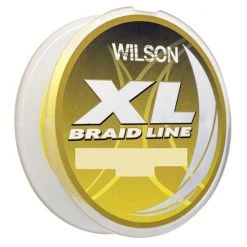 300yd Spool Of Wilson XL Braided Fishing Line - Yellow 4-Strand Fishing Braid -Terminal Tackle Sales 2022 BWXL3