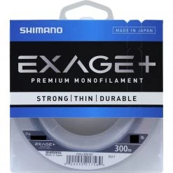300m Spool Of Shimano Exage+ Premium Monofilament Fishing Line - Clear Mono Line
