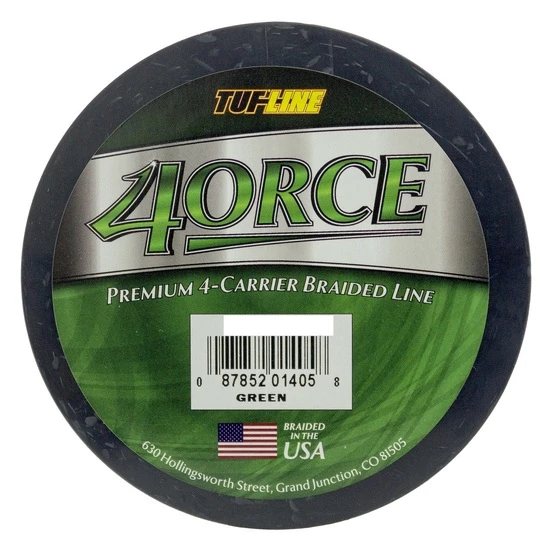 125yd Spool Of Green Tuf-Line 4Orce 4 Carrier Braided Fishing Line 3 125yd Spool Of Green Tuf-Line 4Orce 4 Carrier Braided Fishing Line - Image 3