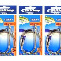 Gillies Rigs 3 Packs Of Gillies Pre-tied Shark Rigs With Forged Stainless Steel Fishing Hooks