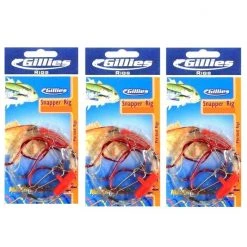 Gillies Rigs 3 Packs Of Gillies Snapper Rigs With Sliding Stinger Hook & Running Sinker Clip 5 Gillies Rigs 3 Packs Of Gillies Snapper Rigs With Sliding Stinger Hook & Running Sinker Clip -Terminal Tackle Sales 2022 Gillies Snapper Rig 2 0x3 3