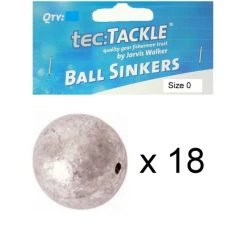 18 X Jarvis Walker 0 Ball Sinkers - Pre Packed 0 Ball Fishing Sinkers -Terminal Tackle Sales 2022 Jw Ball Sinker 0 2