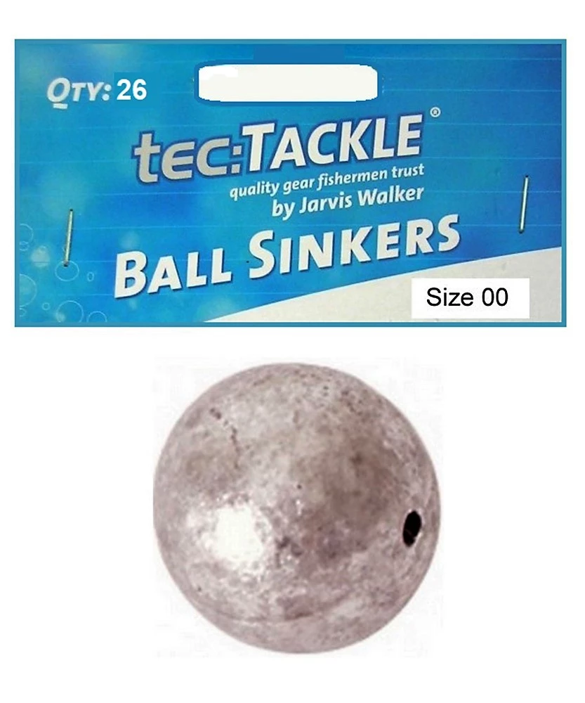 26 X Jarvis Walker 00 Ball Sinkers - Pre Packed 00 Ball Fishing Sinkers 1 26 X Jarvis Walker 00 Ball Sinkers - Pre Packed 00 Ball Fishing Sinkers