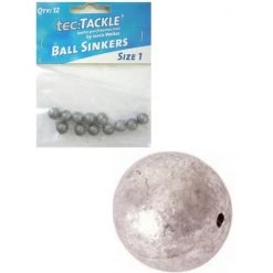 12 X Jarvis Walker 1 Ball Sinkers - Pre Packed 1 Ball Fishing Sinkers -Terminal Tackle Sales 2022 Jw Ball Sinker 1 2