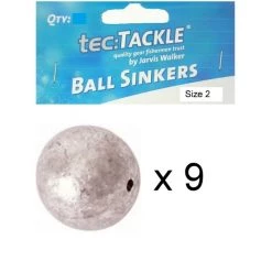 9 X Jarvis Walker 2 Ball Sinkers - Pre Packed 2 Ball Fishing Sinkers -Terminal Tackle Sales 2022 Jw Ball Sinker 2 2