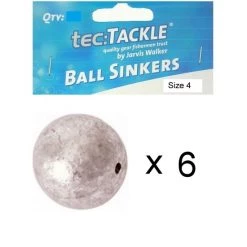 6 X Jarvis Walker 4 Ball Sinkers - Pre Packed 4 Ball Fishing Sinkers -Terminal Tackle Sales 2022 Jw Ball Sinker 4 2