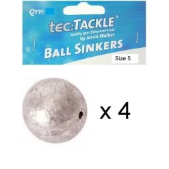 4 X Jarvis Walker 5 Ball Sinkers - Pre Packed 5 Ball Fishing Sinkers -Terminal Tackle Sales 2022 Jw Ball Sinker 5 2