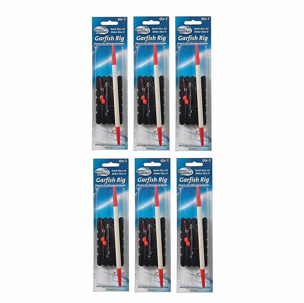 Jarvis Walker Rigs 6 X Jarvis Walker Garfish Rigs With Chemically Sharpened Hooks & Beads-Bulk Pack 1 Jarvis Walker Rigs 6 X Jarvis Walker Garfish Rigs With Chemically Sharpened Hooks & Beads-Bulk Pack