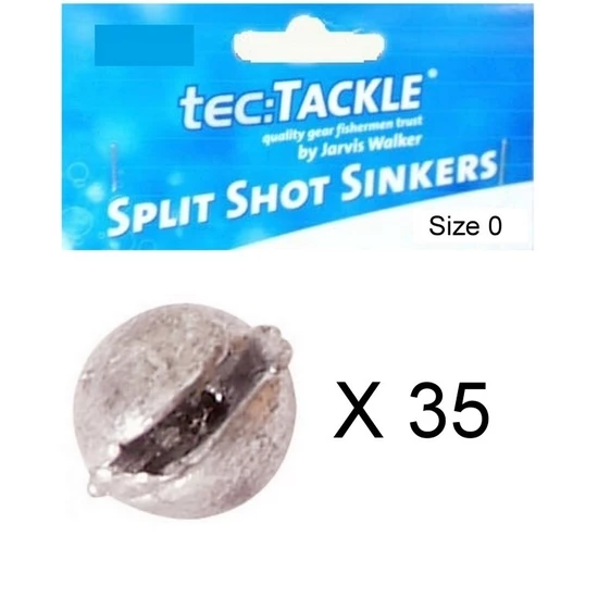 Ball Sinkers 35 X Jarvis Walker 0 Split Shot Sinkers - Pre Packed 0 Split Shot Fishing Sinkers 3 Ball Sinkers 35 X Jarvis Walker 0 Split Shot Sinkers - Pre Packed 0 Split Shot Fishing Sinkers - Image 3