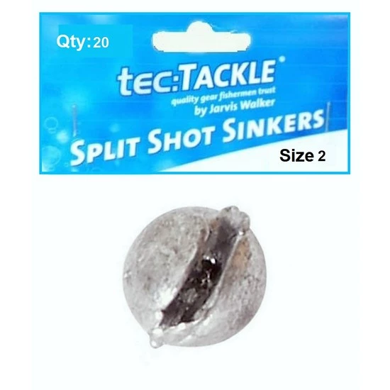 20 X Jarvis Walker 2 Split Shot Sinkers - Pre Packed 2 Split Shot Fishing Sinkers 2 20 X Jarvis Walker 2 Split Shot Sinkers - Pre Packed 2 Split Shot Fishing Sinkers - Image 2