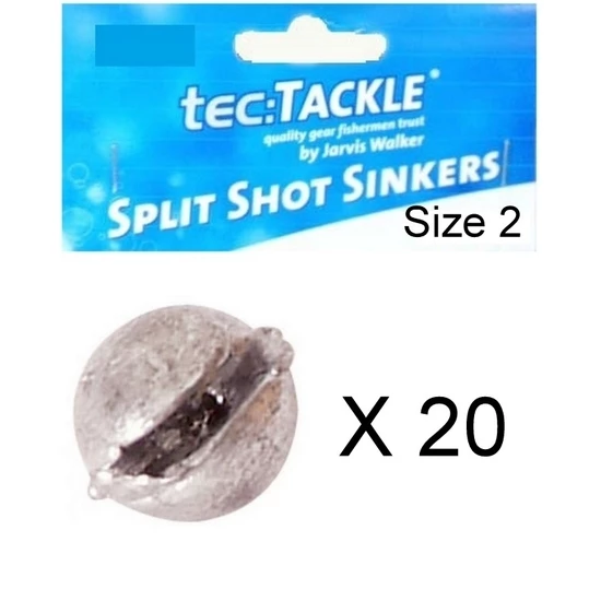 20 X Jarvis Walker 2 Split Shot Sinkers - Pre Packed 2 Split Shot Fishing Sinkers 3 20 X Jarvis Walker 2 Split Shot Sinkers - Pre Packed 2 Split Shot Fishing Sinkers - Image 3