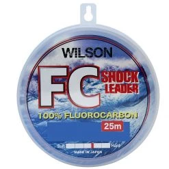 25m Spool Of Wilson Fluorocarbon Fishing Leader - 100% Fluorocarbon Shock Leader