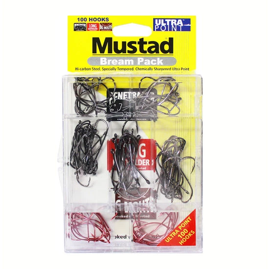 Assorted Tackle Packs 100 Pce Mustad Assorted Chemically Sharpened Bream Hook Pack In Tackle Tray 2 Assorted Tackle Packs 100 Pce Mustad Assorted Chemically Sharpened Bream Hook Pack In Tackle Tray - Image 2