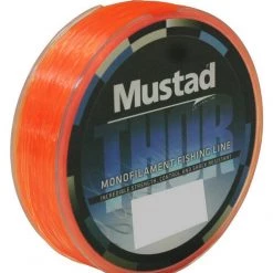 1 X 300m Spool Of Mustad Thor Monofilament Fishing Line - Hot Orange Mono Line