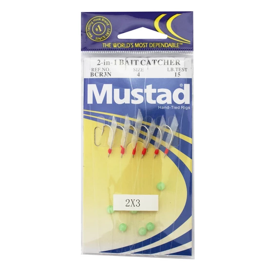 Mustad Bait Catcher Fishing Rig - 2 X 3 Hook Bait Jigs 2 Mustad Bait Catcher Fishing Rig - 2 X 3 Hook Bait Jigs - Image 2