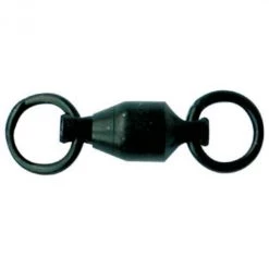 10 X Packets Of Mustad Black Ball Bearing Swivels With Welded Rings