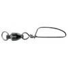 Swivels With Snaps 3 X Packets Of Mustad Black Ball Bearing Swivels With Cross-Lock Snap