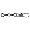 Barrel Swivels 3 X Packets Of Mustad Black Barrel Fishing Swivels With Interlock Snaps