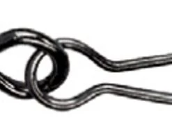 1 X Packet Of Mustad Black Rolling Swivels With Hook Snaps