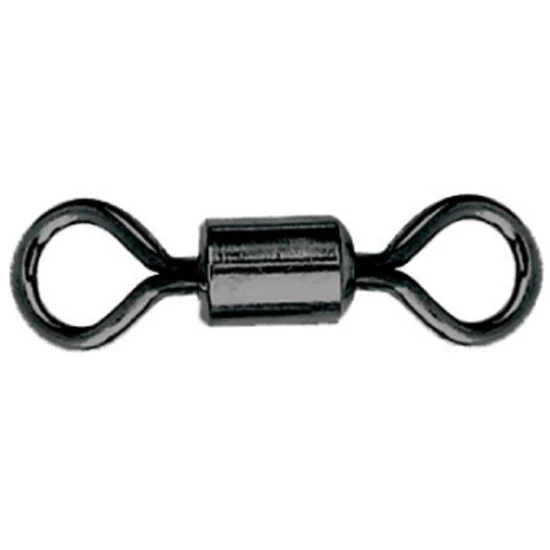 1 X Packet Of Mustad Black Rolling Swivels With Round Eyes 2 1 X Packet Of Mustad Black Rolling Swivels With Round Eyes - Image 2