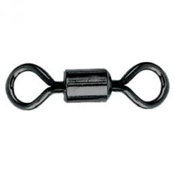 Rolling Swivels 10 X Packets Of Mustad Black Rolling Fishing Swivels With Round Eyes