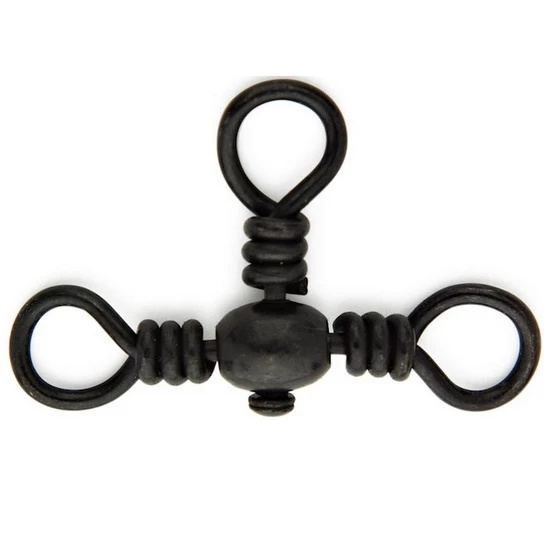 1 X Packet Of Mustad Black Barrel 3 Way Crossline Swivels 3 1 X Packet Of Mustad Black Barrel 3 Way Crossline Swivels - Image 3