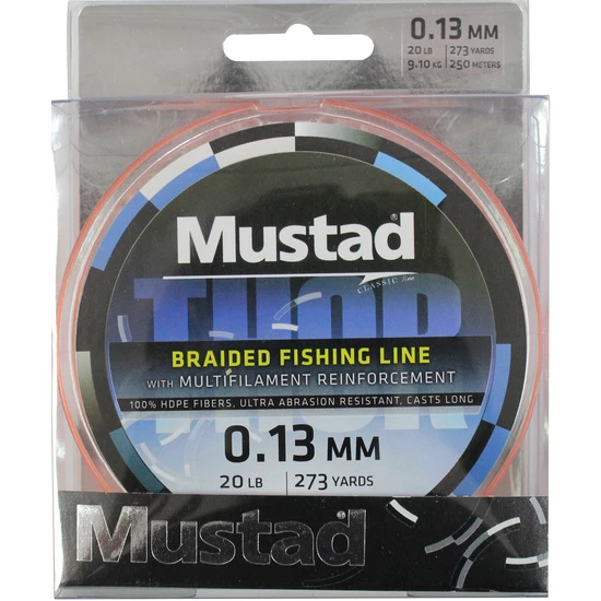 1 X 110m Spool Of Mustad Thor Braid - 4 Strand Hot Orange Braided Fishing Line 5 1 X 110m Spool Of Mustad Thor Braid - 4 Strand Hot Orange Braided Fishing Line - Image 5
