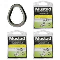 Split Rings 3 X Packets Of Mustad Stainless Steel Teardrop Rings For Fishing Lures
