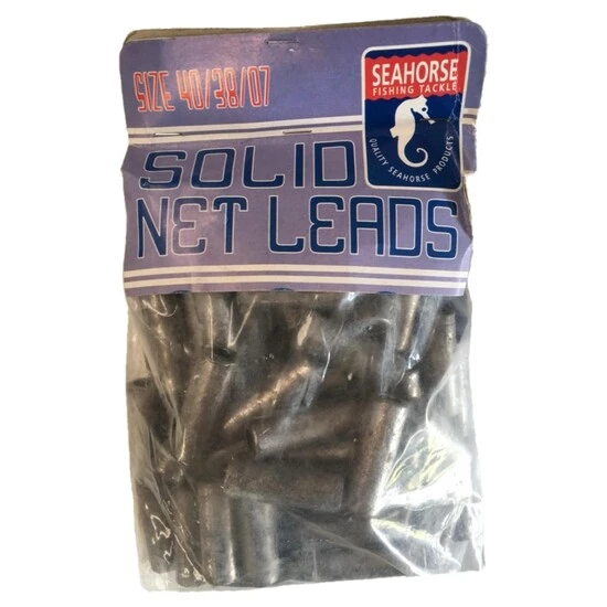 Seahorse 72 Pack Of 22gm Solid Fishing Net Leads - Cast Net Sinker Weights 2 Seahorse 72 Pack Of 22gm Solid Fishing Net Leads - Cast Net Sinker Weights - Image 2