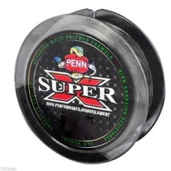 300m Spool Of PENN Super X Monofilament Fishing Line - Low Vis Green Mono Line
