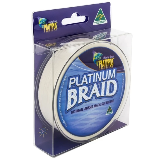 300yd Spool Of White Platypus Platinum Braided Fishing Line 2 300yd Spool Of White Platypus Platinum Braided Fishing Line - Image 2